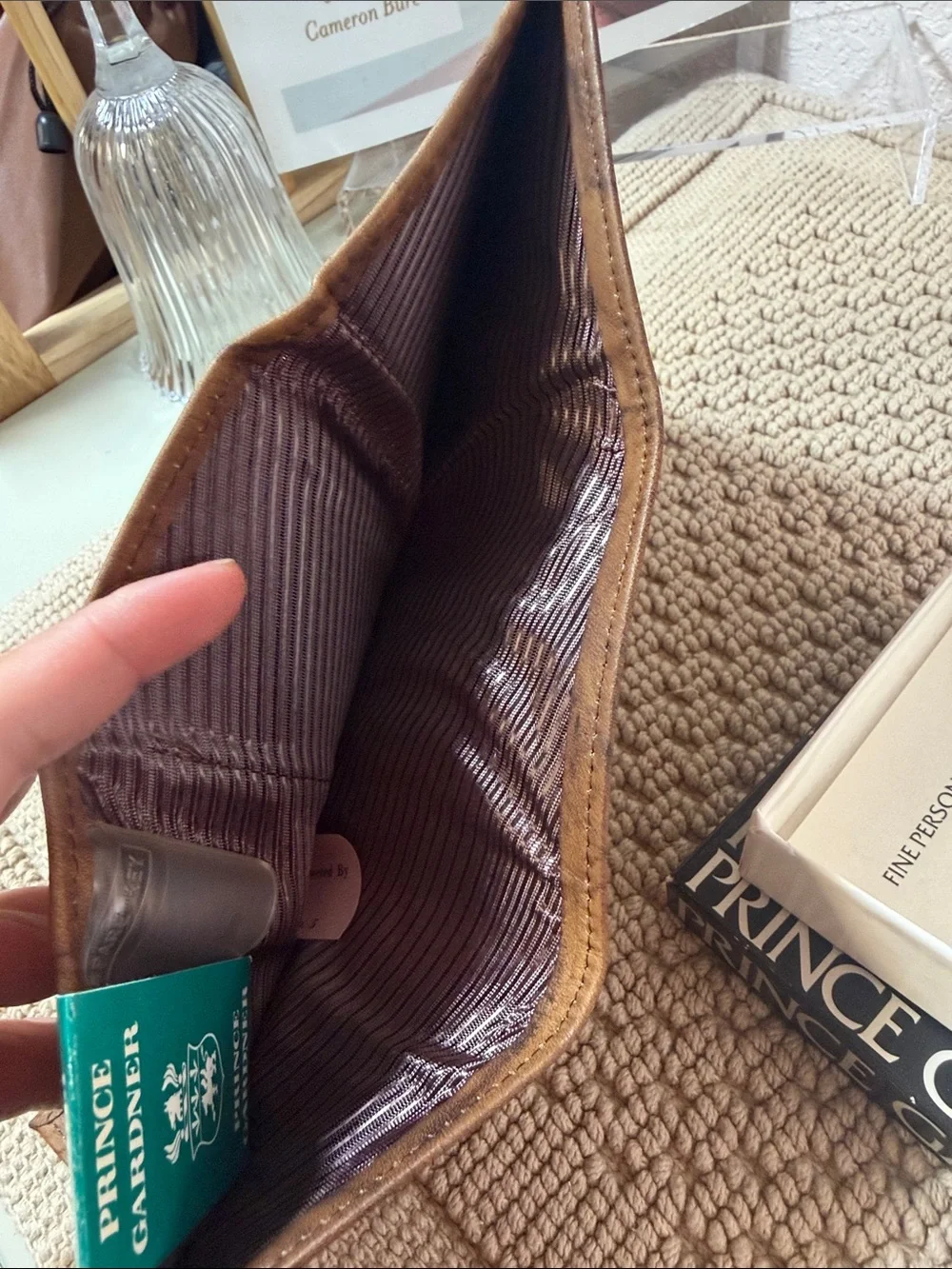 Vintage Prince Gardner Full Grain Cowhide Leather New in box